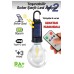 Solar Led Kamp Ampülü Usb Şarjlı Kumandalı Işık - Siyah