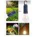 Solar Led Kamp Ampülü Usb Şarjlı Kumandalı Işık - Siyah