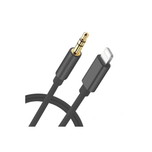 Lightning To 3.5mm Jack Aux Kablo Iphone 7 8 X 7 Plus 8 Plus 11 Uyumlu - Siyah