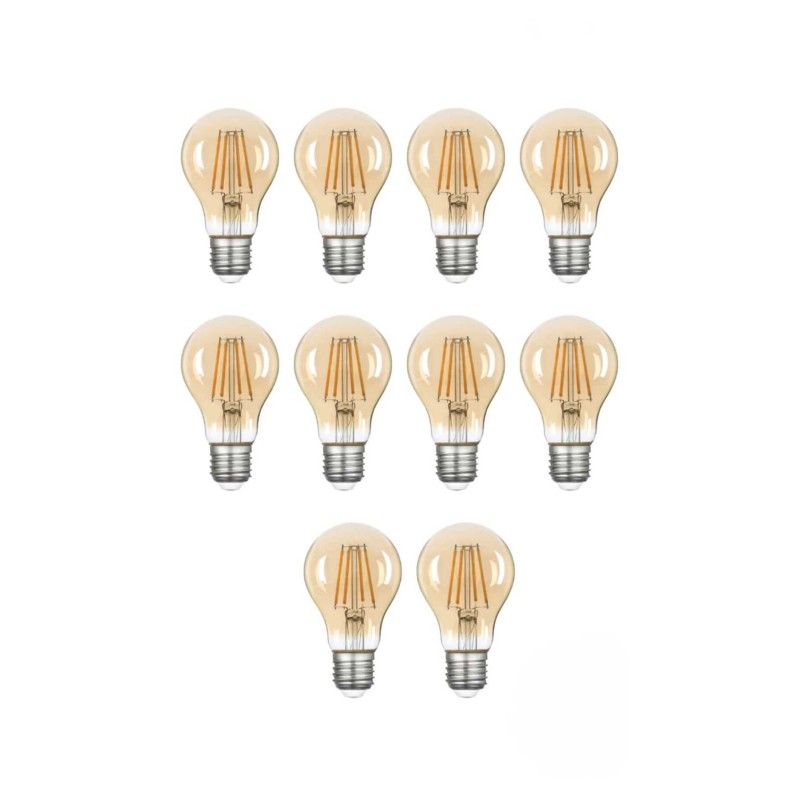 10 Adet 2500k Led Ampul E27 Sarı Işık Yüksek Işık Gücü