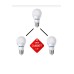 Led Ampul Beyaz Renk 9 Watt Tasarruflu 3lü Paket