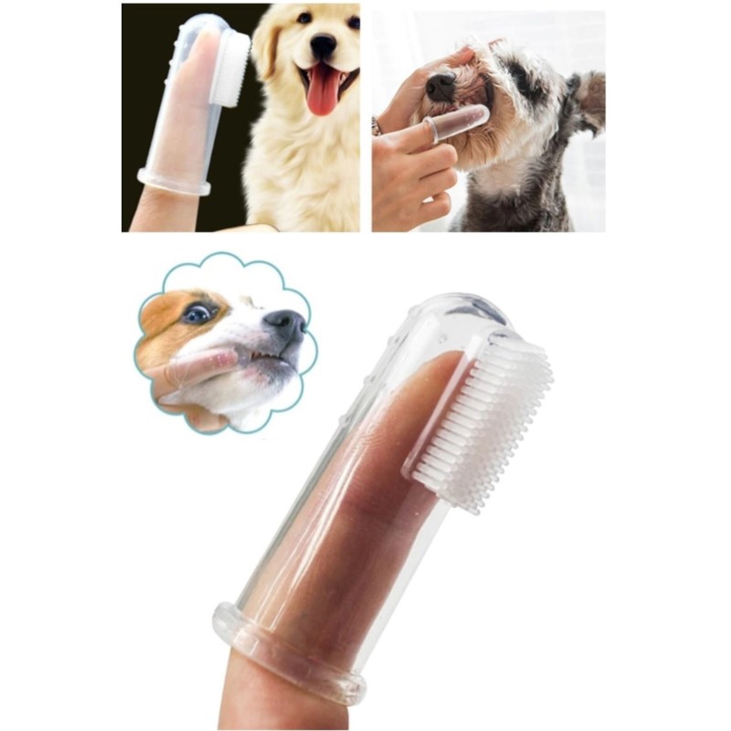 Evcil Hayvan Silikon Kedi Ve Köpek Diş Fırçası Diş Bakım Fırçası Yumuşak Diş Tartar