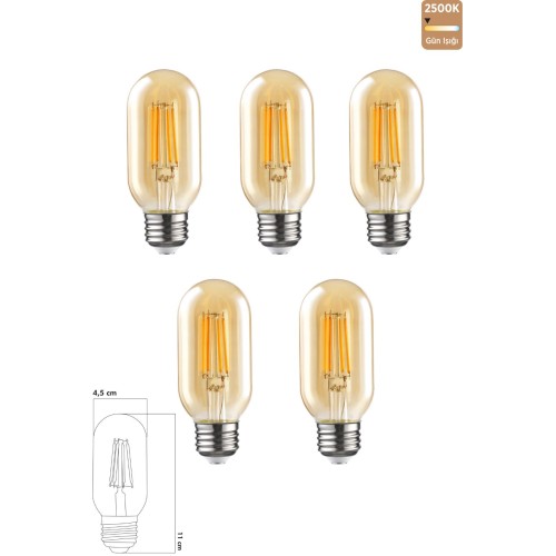 Rustik Led Ampul 6w 2500k E27 Gün Işığı Erd-45