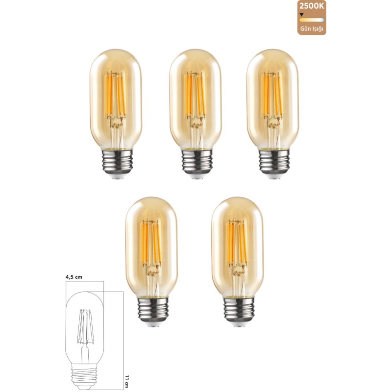 Rustik Led Ampul 6w 2500k E27 Gün Işığı Erd-45