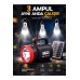 Solar Şarjlı Kamp Feneri 3 Ampul Set Led Acil Durum Aydınlatma - Siyah