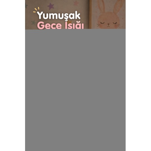 Pembe Led Gece Lambası Priz Tipi Çocuk Odası Dekoratif Ev Tasarımlı Beyaz Işık