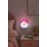 Pembe Led Gece Lambası Priz Tipi Çocuk Odası Dekoratif Ev Tasarımlı Beyaz Işık