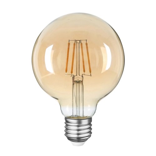 Edison Rustik LED Ampul G95 Globe E27 Duy Sarı Işık