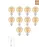 Edison Rustik LED Ampul G95 Globe – 10’lu Paket, E27 Duy, 4W 2500K