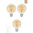 Edison Rustik LED Ampul G95 Globe – 3’lü Paket, E27 Duy, 4W 2500K Sarı Işık