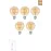 Edison Rustik LED Ampul G95 Globe – 5’li Paket, E27 Duy, 4W 2500K