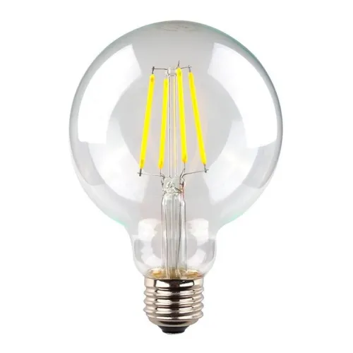 Edison G95 Rustik LED Ampul E27 6W 6500K Beyaz Işık