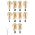 Edison Rustik LED Ampul ST64 – 10’lu Ekonomik Paket, E27 Duy, Armut Tipi (Dekoratif Vintage)