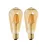 Edison Rustik LED Ampul ST64 – 2’li Paket, E27 Duy, Armut Tipi, 4W Amber (Dekoratif Vintage)